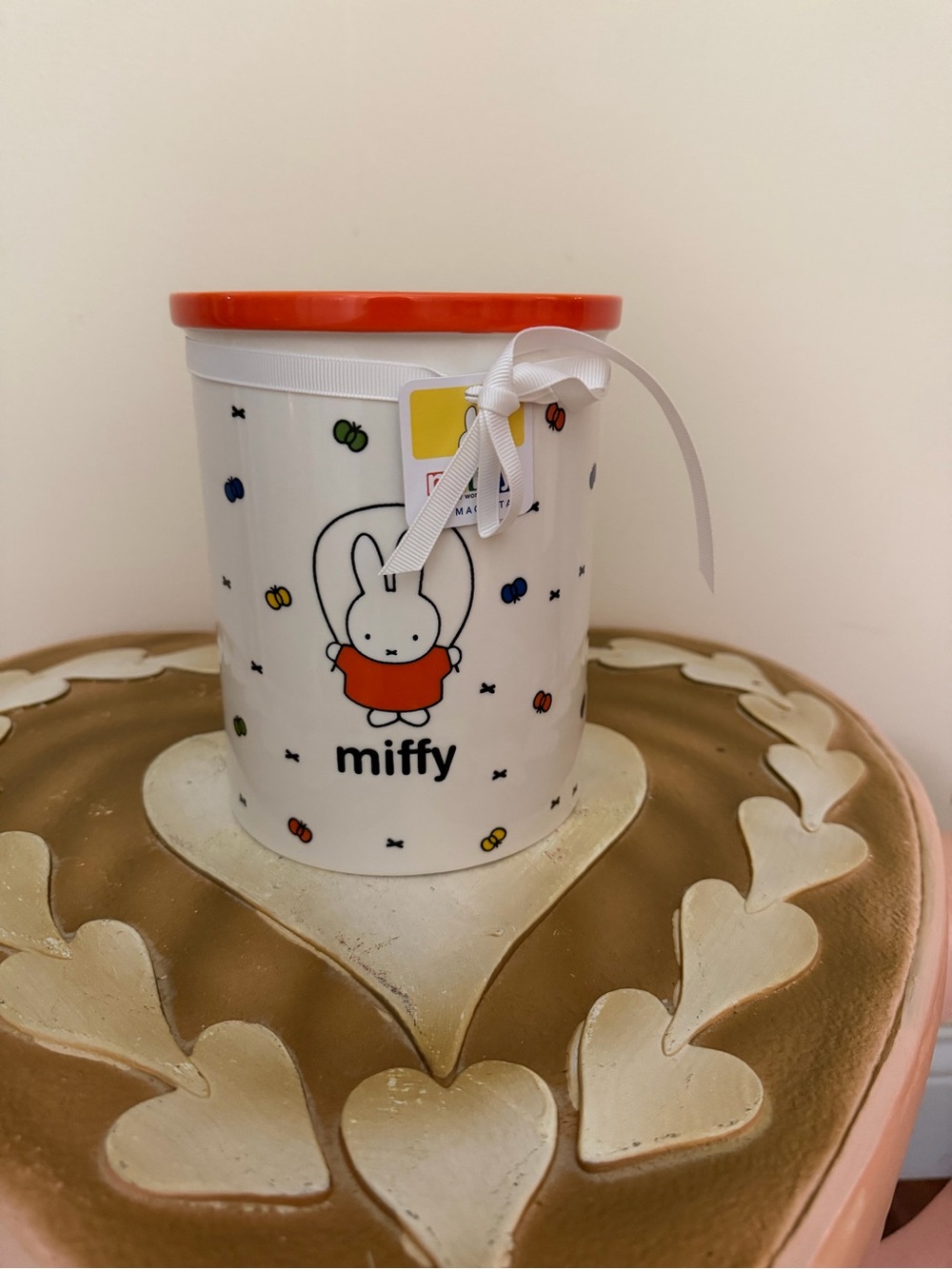 Miffy Jumping Rope Ceramic Canister
